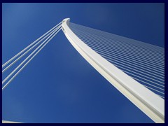 City of Arts and Sciences 066 - El Pont de l'Assut de l'Or, a very cool 125m high suspension bridge that is the tallest structure in the area.